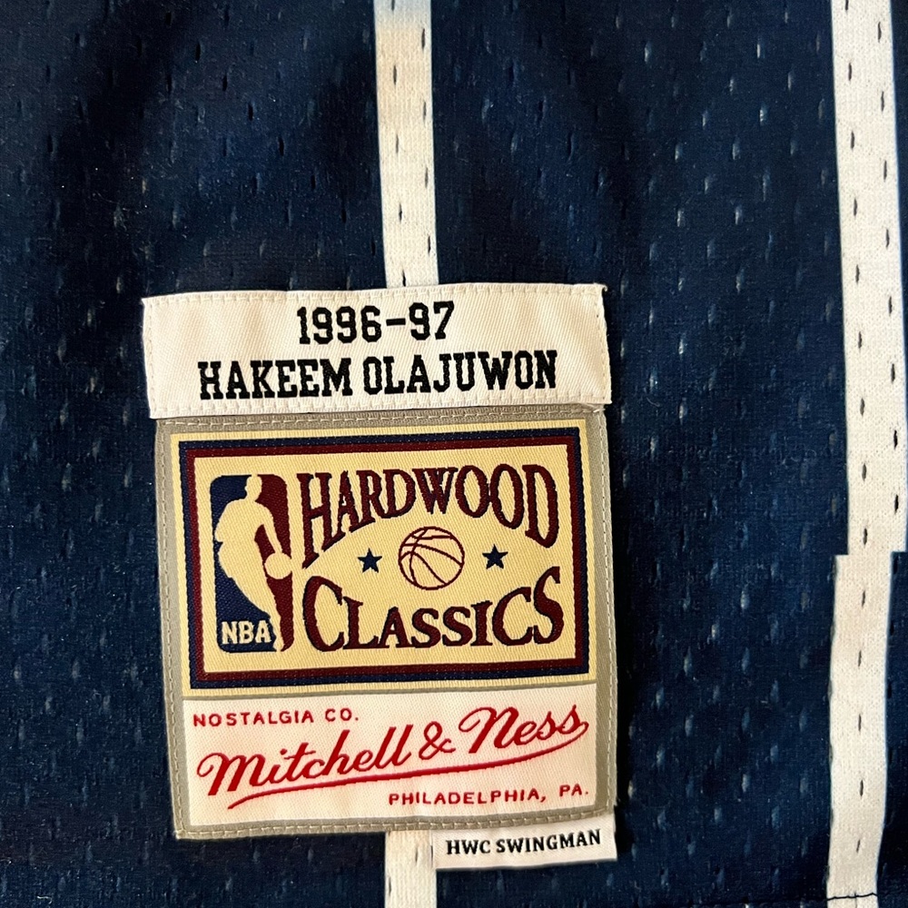 1996-97 Hakeem Olajuwon Mitchell and Ness Jersey